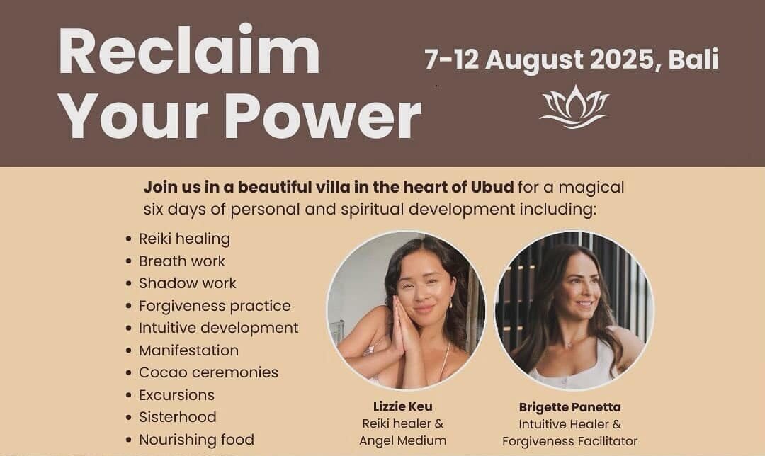 Reclaim your power retreat in bali August 2025